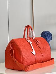 Louis Vuitton Keepall 50 Orange M20963 Bag - 4