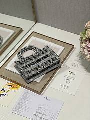 Dior book tote glitter mini bag - 3