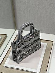 Dior book tote glitter mini bag - 5