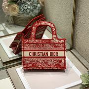 Dior book tote red mini bag - 1