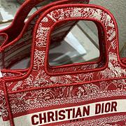 Dior book tote red mini bag - 5