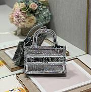 Dior book tote glitter mini bag - 1