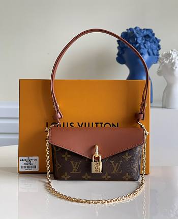 Louis Vuitton brown padlock on strap M80559 bag