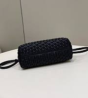 Fendi First small black braided leather bag - 3