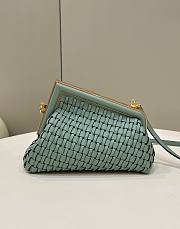 Fendi First small mint braided leather bag  - 6