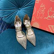 Christian Louboutin Beige Mesh Follies Strass heels - 6