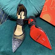 Christian Louboutin Black Mesh Follies Strass heels - 6