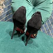 Christian Louboutin Black Mesh Follies Strass heels - 4