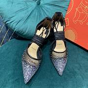 Christian Louboutin Black Mesh Follies Strass heels - 2