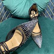 Christian Louboutin Black Mesh Follies Strass heels - 3