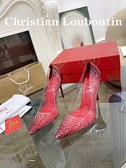 Louboutin red heels - 6