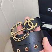 Chanel black CC belt 3cm - 6