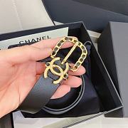 Chanel black CC belt 3cm - 4