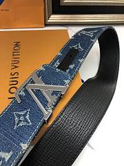 Louis Vuitton denim belt 4cm - 2