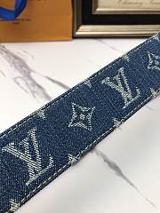 Louis Vuitton denim belt 4cm - 5