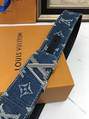 Louis Vuitton denim belt 4cm - 6