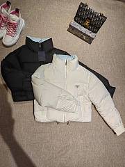 Prada nylon puffer coat ( black/ white) - 1