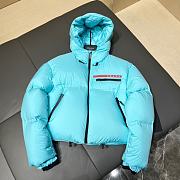 Prada blue puffer coat - 5