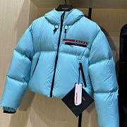 Prada blue puffer coat - 4