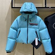 Prada blue puffer coat - 2