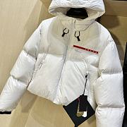 Prada white puffer coat - 5