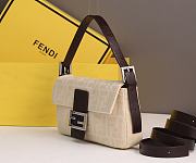 Fendi zucca beige baguette medium bag - 6