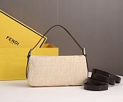 Fendi zucca beige baguette medium bag - 5