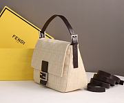 Fendi zucca beige baguette shopping bag - 5