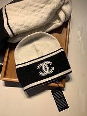 Chanel white hat glove scarf (a set) - 3