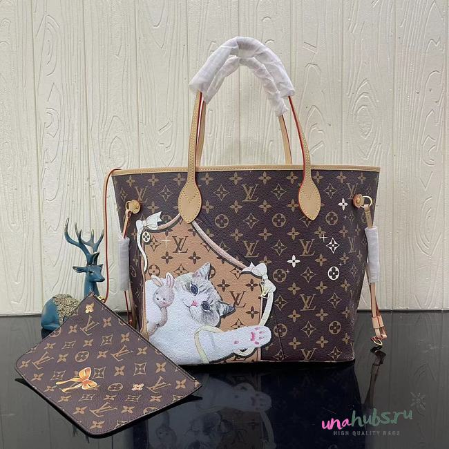 Louis Vuitton neverfull cat MM size bag  - 1