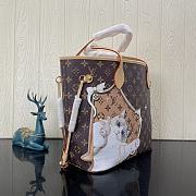 Louis Vuitton neverfull cat MM size bag  - 6