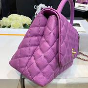 Chanel Coco Handle Purple Caviar Large Bag - 3