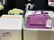 Chanel Coco Handle Purple Caviar Small Bag - 3