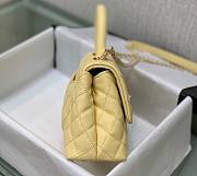 Chanel Coco Handle Yellow Caviar Small Bag - 4