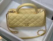 Chanel Coco Handle Yellow Caviar Small Bag - 6