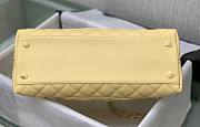 Chanel Coco Handle Yellow Caviar Large Bag - 6