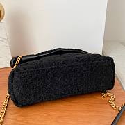 YSL LouLou Small Quilted Black Tweed Bag - 2