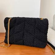 YSL LouLou Small Quilted Black Tweed Bag - 5