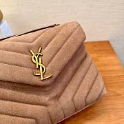 YSL Loulou Bag Y-Quilted brown suede medium bag - 6