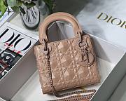 Dior Lady Diamond Motif Pink Mini Bag - 1