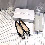 Manolo Blahnik Black Glitter Heels (2cm/5cm/7cm/10cm) - 6