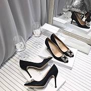 Manolo Blahnik Black Glitter Heels (2cm/5cm/7cm/10cm) - 2