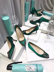 Manolo Blahnik Green Heels (2cm/5cm/7cm/10cm) - 2