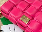 Bottega Veneta Pink Woven Leather Gold Chain Strap Bag - 2