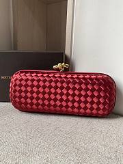 Bottega Veneta Red Knot Clutch Bag - 1