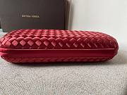 Bottega Veneta Red Knot Clutch Bag - 6