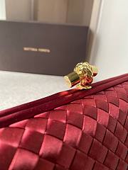 Bottega Veneta Red Knot Clutch Bag - 4