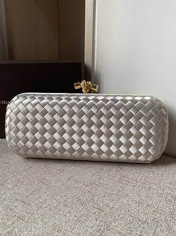 Bottega Veneta White Knot Clutch Bag