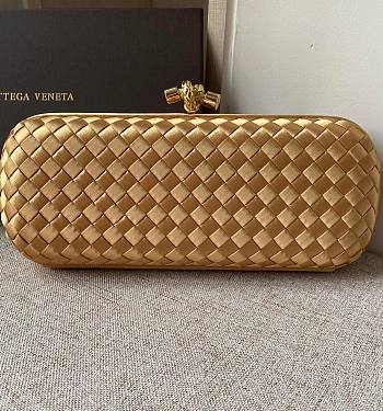 Bottega Veneta Gold Knot Clutch Bag