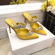 Manolo Blahnik Yellow Heeled Sandals - 1